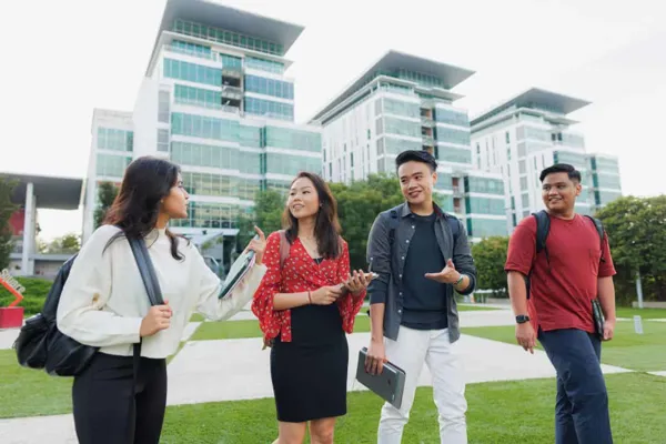 Students Walking